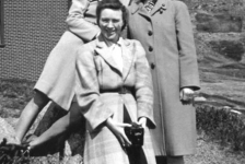 110: front, Mollie McCarthy, back Anne McCarthy and Anne Ryan, on Polly Miller's Hill (?).  (circa 1942) [courtesy of Mollie McCarthy]  - Mollie and Anne daughters of James McCarthy &amp;amp; Julia Reddy; Anne Ryan daughter of Denis  Ryan &amp;amp; Mae Dunphy